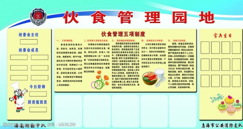 餐飲管理制度圖片素材